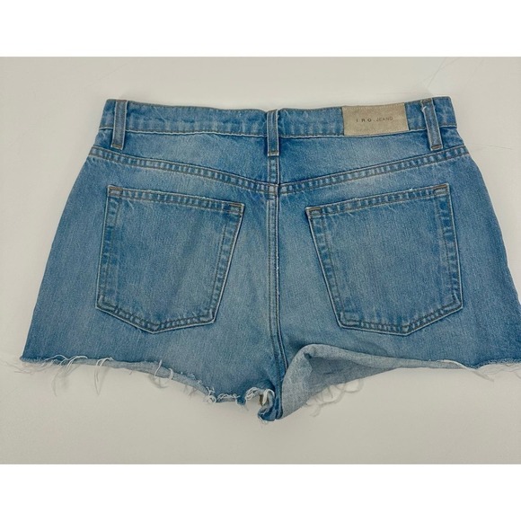 IRO Gacily Chain Embellish Distress Denim shorts size 27 - Picture 1 of 6